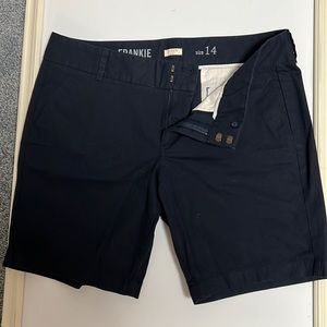 JCrew Frankie shorts size 14 Navy